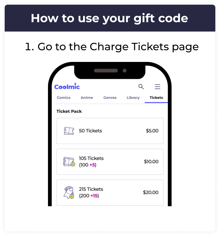 Go to the Charge Tickets page